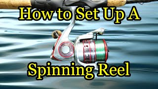 How to Set up a New Fishing Rod and Reel with Line  Spinning Reel Tips and Tricks [upl. by Ihsar972]