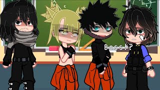 quotBoss in schoolquot  Villain Deku au   bnhamha gacha  Inspired  ft Dabi and Toga   ⚠️FW⚠️ [upl. by Arytal]