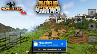 Best shader for MCPE 121  RDAK SHADERS  No Lag 100 Working In MCPE 121 [upl. by Noxid436]