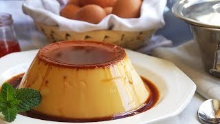 Flan de huevo fácil y rápido SÓLO 3 INGREDIENTES [upl. by Idyak]