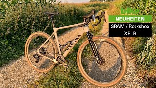 Gravelbike Neuheiten 2022 von SRAM amp Rockshox Federgabel Variostütze und XPLR eTap AXSSchaltung [upl. by Chavaree]