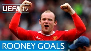 Wayne Rooney  10 great European goals  Manchester United [upl. by Ilan]