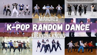 MIRRORED KPOP RANDOM DANCE CHALLENGE  Everyone knows [upl. by Barbour37]