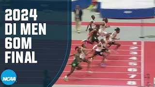 Mens 60m final  2024 NCAA indoor track and field championships [upl. by Ibocaj]