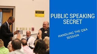 Public Speaking Secrets Handling the QampA Session [upl. by Brandy]