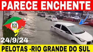 🚨URGENTEalagamento em PELOTASRIO GRANDE DO SULhoje 24924 PARECE ENCHENTE 😢 [upl. by Mirth]