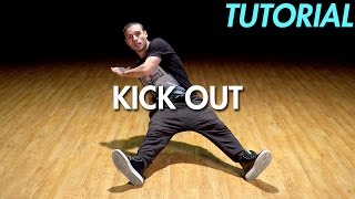 How to do a Kick Out Hip Hop Dance Moves Tutorial Breakdance  Mihran Kirakosian [upl. by Marjie836]