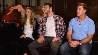 THE LONGEST RIDE Interview  Nicholas Sparks Britt Robertson amp Scott Eastwood [upl. by Yllus]