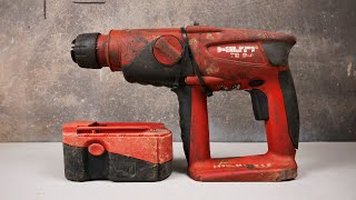 HILTI TE 2A 24V Rotary Hammer Restoration  Replace lithium battery [upl. by Pernas]