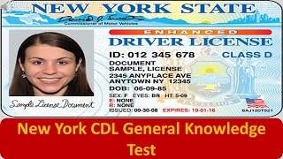 New York CDL General Knowledge Test [upl. by Eesyak]