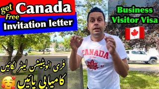 Canada visitor visa invitation letter  Canada Business visitor Visa  Canada visitor Visa [upl. by Ardnosac]