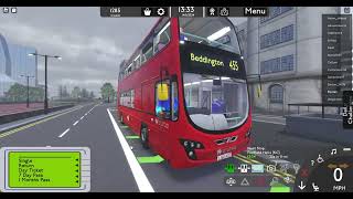 FAST  CRASH 455 Bus Route I Croydon Roblox [upl. by Suqram]