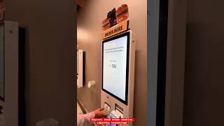 Digital food order machine improves technology omg 😨 wow infotechhemu reels live [upl. by Leind]