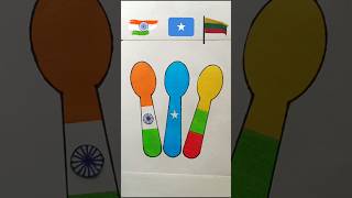 🇮🇳🇸🇴🇱🇹 Spoon Drawing Colour  Spoon Panting shorts trending art youtube [upl. by Reckford]