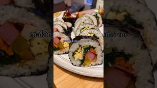 EASY KIMBAP at home recipe easyrecipe gimbap perilla healthy easylunchboxrecipe foodshorts [upl. by Zellner]