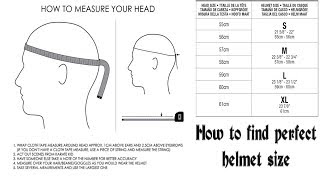 How To Choose Perfect Size Helmet For Yourself  Motorcycle Helmet Sizing Guide [upl. by Ela375]