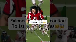 Falcons Fan Reacts To 1st Half vs Eagles [upl. by Obara223]