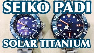 SEIKO PADI TITANIUM SOLAR LIMITED EDITION SBDJ015 SBDN035 [upl. by Yerd]