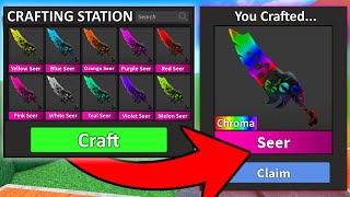 CRAFTING CHROMA SEER GODLY KNIFE AGAIN [upl. by Eirek]