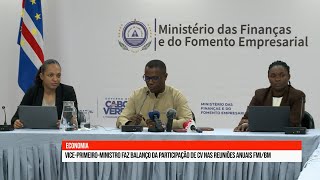 Balanço positivo das Reuniões Anuais do Banco Mundial e FMI que Cabo Verde fez parte [upl. by Sheba]