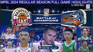 2024 MPBL REGULAR SEASON  Pampanga vs Zamboanga Full Game Highlights  July 29 2024 [upl. by Ennaira]