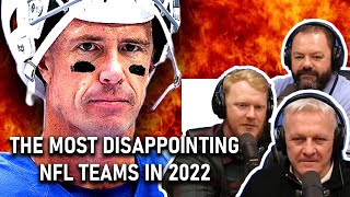 The Most Disappointing NFL Teams in 2022 REACTION  OFFICE BLOKES REACT [upl. by Akeyla]