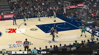 NBA 2K25  Boston Celtics Vs Minnesota Timberwolves I Full Gameplay I Hall Of Fame Difficulty PS5 [upl. by Derayne]