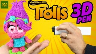 DIBUJANDO EN EL AIRE MUÑECOS 3D PLUMA 3D  3D printing Pen  Dibujando Trolls [upl. by Aydan647]