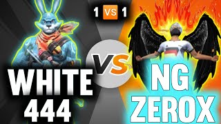 White 444 VS Zerox ff  😱Nonstopgaming  Garena free fire [upl. by Aidnyc323]