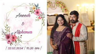 ANEESH amp ALPHONSA  WEDDING CEREMONY LIVE  23052024  StMaryquots Knanaya Catholic church [upl. by Ardelle483]