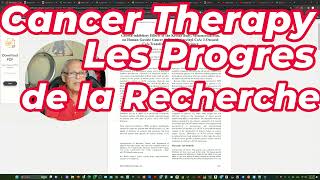 Cancer Therapy les progres de la recherche suite au Publication sur SCOT Guy Tenenbaum amp Eric Berg [upl. by Birecree]