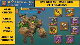 Lords Mobile  LIVE STREAM  2500 SUBS CELEBRATIONS AND MORE [upl. by Haraz]