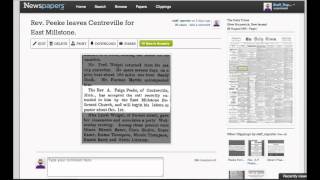 Save Newspapers to Ancestrycom Tree [upl. by Emelia630]