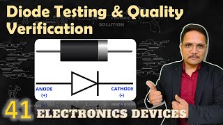 Diode testing and Diode Quality Verification  Electronics Devices and Circuits  EDC [upl. by Mackey706]