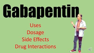 Gabapentin Side Effects 100mg 300 mg Dosage for nerve pain and withdrawal [upl. by Leimaj345]