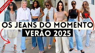 🔴COMO USAR OS JEANS DO MOMENTO JEANS DA MODA VERÃO 2025 [upl. by Prior]