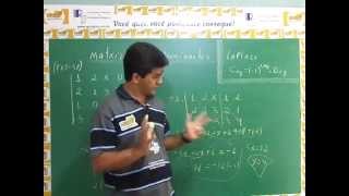 MATRIZES  AULA 26  DETERMINANTES  LAPLACE [upl. by Bitthia]