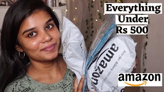 Everything Under Rs 500😱 Amazon Haul 😍 [upl. by Nyltiak]