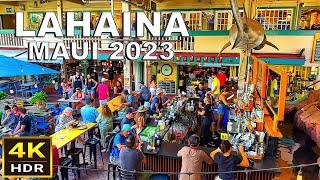 4K HDR Lahaina Maui Hawaii Narrated Walk  2023 [upl. by Herrah]