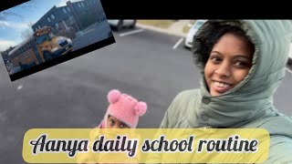 Aanya school routine in USA🇺🇸  school bus hemsushfamily schoolschoolbus newjersey lifeinusa [upl. by Ahsiekar510]