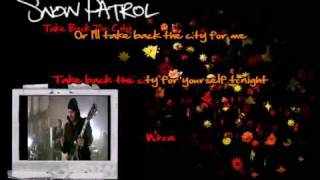 Take Back The City Snow Patrol Karaoke [upl. by Raasch471]