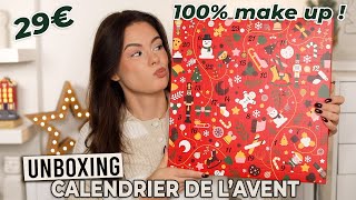 UNBOXING Calendrier de l’avent maquillage 29€ BYS [upl. by Herbst]