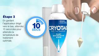 Traitement des acrochordons avec Cryotag Skin Tag Remover [upl. by Akyssej]