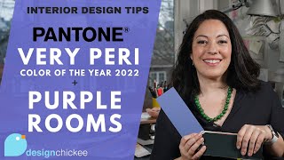 Very Peri Pantones Color of the Year 2022  Purple Rooms  Interior Design Tips [upl. by Morehouse414]