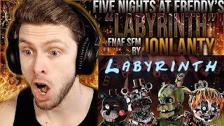 Vapor Reacts 1001  SFM FIVE NIGHTS AT FREDDYS 6 SONG REMAKE quotLabyrinthquot by Jonlanty REACTION [upl. by Ladnor]