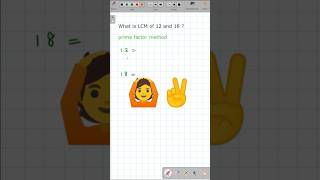 Least Common Multiple by Prime Factorization🔥maths number [upl. by Esac]