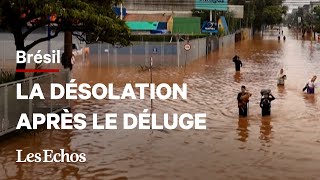 Au Brésil la désolation après les inondations [upl. by Akehsar]