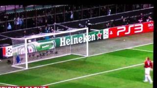 Dejan Stankovic Scores HalfWay Line Volley for Inter Milan v Schalke amazing Goal [upl. by Torie416]