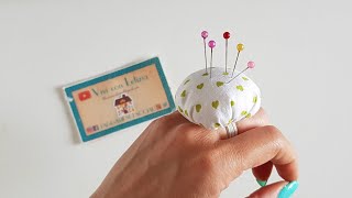 Come fare un ANELLO PUNTASPILLI fai da te  cucito creativo tutorial [upl. by Asik]