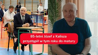 Najstarszy maturzysta w Polsce Pan Józef w wieku 85 lat zdawał egzamin dojrzałości [upl. by Inneg235]